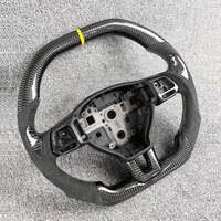 Volant sport à trois branches en cuir et fibre de carbone pour Volkswagen Passat CC Golf Shangku Modification