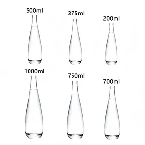 סיטונאי זול בקבוק מים ריק בקבוק מים 24oz בקבוק מים זכוכית 5 ליטר בקבוק מים זכוכית