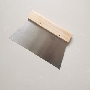 Grande Utensile da cucina in acciaio al carbonio in metallo raschietto tritatutto con manico in legno multiuso taglia pasta per pane - Product Image 2