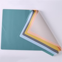 Set de table 40*30cm style nordique Morandi, résistant à la chaleur, couleur unie, pliable, modèle 001