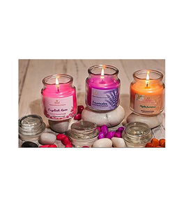 Large Scented Glass <b>Cookie</b> <b>Jar</b> Candle with Lid Premium Luxury Fragrance Candle for Home Decor Relaxation and Gift Giving - Product Image 4