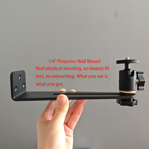 Soporte de Pared para Proyector Siying PB26 de 1/4'', Metal de Alta Calidad, Carga de 5 kg, 360° °   Rotación 90 °   Soporte Universal Inclinable para XGIMI JMGO <span class=keywords><strong>Epson</strong></span> - Product Image 4