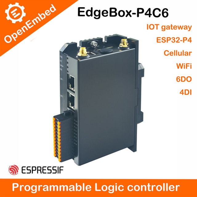 Automation Programmable Control Industrial IOT Gateway ESP32 P4 C6 Mini PLC Programming Controller with 24-IO Ports RS485
