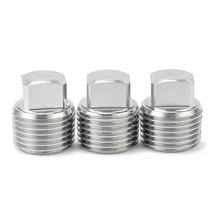 Accesorio de tubería de acero inoxidable 304 de alta calidad de METAL, enchufe de cabeza cuadrada sólida, <span class=keywords><strong>1</strong></span>/<span class=keywords><strong>2</strong></span>/3/4/6 NPT1 puntos/<span class=keywords><strong>2</strong></span> - Product Image 5