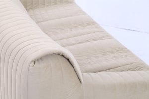 Replica del Divano Moderno Cinna <span class=keywords><strong>Sandra</strong></span>, Divano Curvo Imbottito Premium per Soggiorno e Hotel - Product Image 5