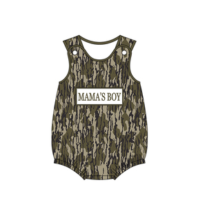Body de Verano para Bebé Niño, Adorable, con Estampado Animal, Verde, Manga Corta, Spandex/Poliéster, Tipo Burbuja - Product Image 2