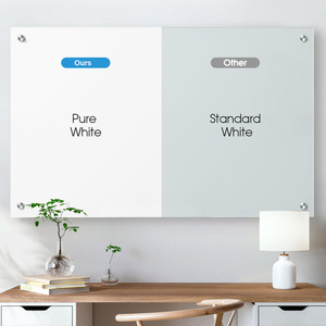 Lớn không khung kính cường lực bảng trắng tinh khiết với bảng xóa khô từ tính để sử dụng trên tường - Product Image 2