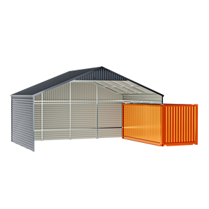 SGC2819-H485 ngoài trời carport vận chuyển <span class=keywords><strong>container</strong></span> tán đúc sẵn carport Kit - Product Image 3