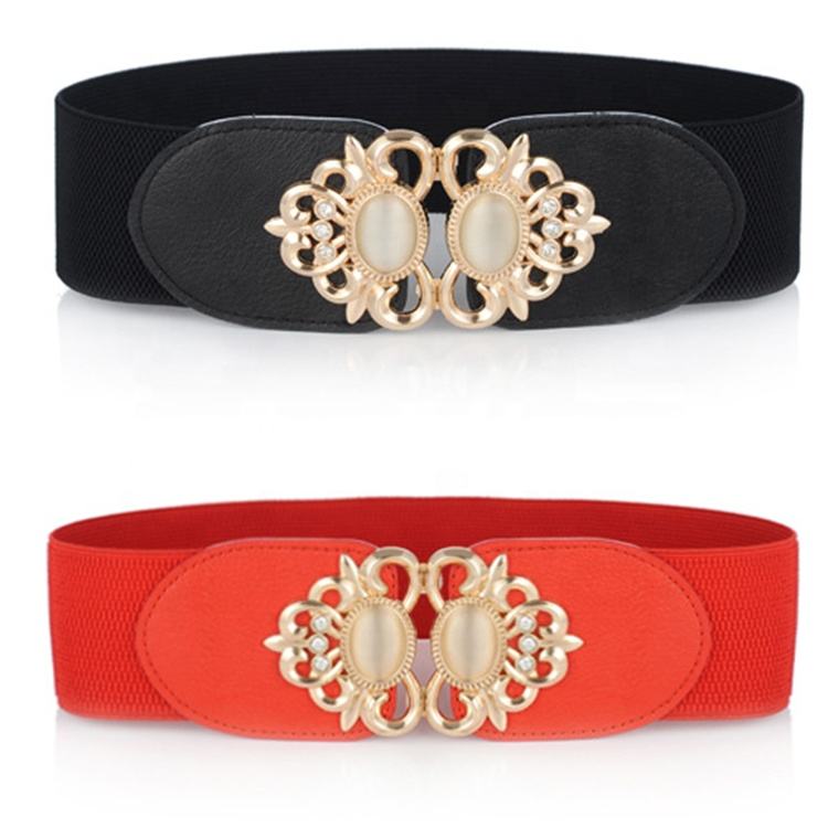 Cinture da donna cintura in vita Vintage cintura larga elastica