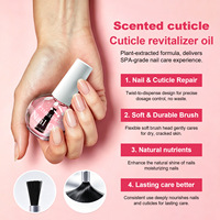 Huile nourrissante pour ongles en résine parfumée multi-saveurs 15 ml, soin des cuticules, prévention des peaux mortes, emballage en boîte de couleur, exclusif
