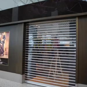 Persiana de policarbonato transparente de aluminio con vista completa, persiana enrollable de cristal automática, puerta de garaje transparente - Product Image 2