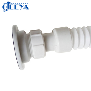 SAM-UK شبكات انابيب التصريف خطوطية قابلة للتعديل، حوض غسيل بلاستيكي من كلوريد البولي فينيل المثقّل بقطر كبير ومرن - Product Image 3