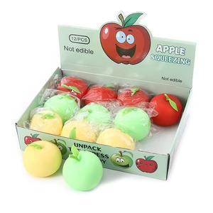 Simulation Apple <b>Squishy</b> PU Material Slow Rebound Stress Relief Anxiety Relief Squeeze Toy - Product Image 5
