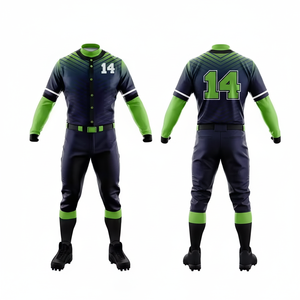Nuevo diseño de alta calidad uniforme de béisbol de secado rápido para la venta al por mayor uniforme de béisbol transpirable - Product Image 1