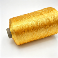 Glanzend Goud 100% Viscose Rayon Filament 300D voor Borduren, Naaiwerk, Premium Kleding, Huistextiel