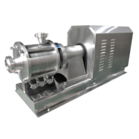 Machine de dispersion d'émulsion de cisaillement élevé de canalisation à trois étages sanitaire d'acier inoxydable