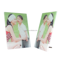 Cadre photo en verre vierge pour sublimation, plaque photo en verre trempé blanc vierge pour décoration intérieure