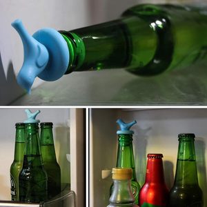 Silicone Little Bird Wine Bottle Stopper, tái sử dụng, rò rỉ bằng chứng, dễ thương, vui vẻ, trang trí rượu vang toppers chai nút chai - Product Image 1