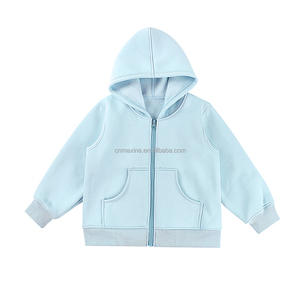 Felpe <span class=keywords><strong>con</strong></span> cappuccio in bianco per ragazze di lusso di lusso pesante francese <span class=keywords><strong>con</strong></span> <span class=keywords><strong>Zip</strong></span> - Product Image 2