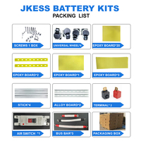 Kit de Caja de Batería LiFePO4 de Alta Calidad para Bricolaje, 51.2V 16S 200A BMS 280Ah-314Ah, Almacenamiento de Energía Solar Apilable, Pantalla LCD, Certificación CE