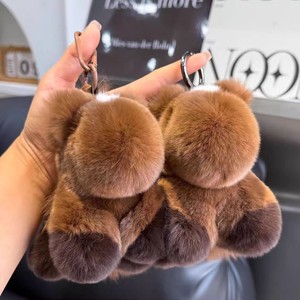 Llavero <span class=keywords><strong>de</strong></span> coche <span class=keywords><strong>de</strong></span> peluche <span class=keywords><strong>de</strong></span> conejo Rex con diseño <span class=keywords><strong>de</strong></span> poni y unicornio, colgante para bolso, regalo - Product Image 4
