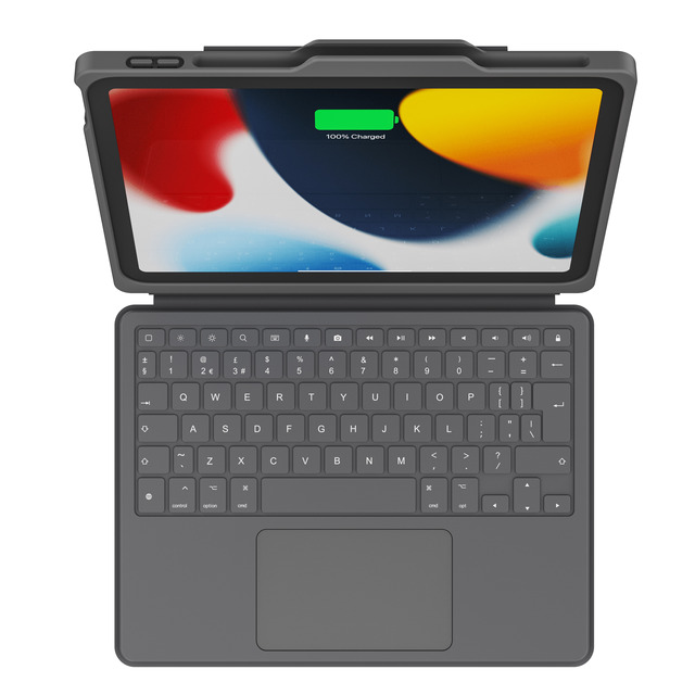 Wholesale MFI Smart Connector Keyboard Trackpad iPad 10.2'' 7th/8th/9th Gen USB-C Backlit Customized Colors Education Business
