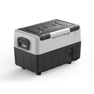 Réfrigérateur de voiture Contrôle APP <span class=keywords><strong>avec</strong></span> lumière LED Réfrigérateur portable à double usage Camping Caravan Car Mini Fridge - Product Image 2