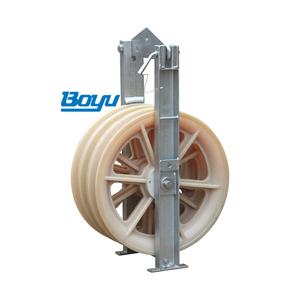 40Kn <strong>Three</strong> <strong>Wheel</strong> Conductor <strong>Pulley</strong> Nylon Stringing <strong>Pulley</strong> <strong>Block</strong> 660Mm Diameter - Product Image 5