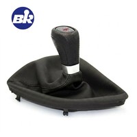 Poignée de levier de vitesse de voiture avec soufflet en cuir pour boîte de vitesses manuelle à 5/6 vitesses pour BMW Série 1 E81 E82 E87 E88 2003-2013 Intérieur