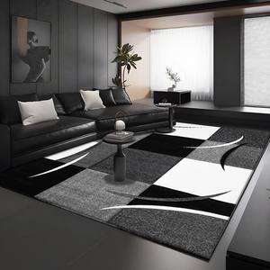 Tapis de style nordique rectangulaire à motif géométrique abstrait, résistant aux taches, en fibre de polyester, pour salon, chambre à coucher, usage domestique - Product Image 3