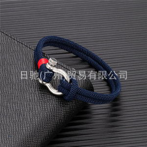 Horseshoe Buckle <b>Bracelet</b> Stainless Steel Clasp <b>Adjustable</b> Unisex Fashion Jewelry - Product Image 2