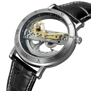 Montre Forsining, chiffres romains transparents, nouveau design, marque personnalisée, montre mécanique automatique transparente pour hommes, montres-bracelets - Product Image 2