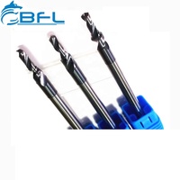 BFL carbure de tungstène 2 flûte étape foret ensemble étape fraise en bout carbure liquide de refroidissement foret