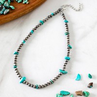 Collier de perles CCB Navajo fait main collier ras de perles de Turquoise occidentale pour femme homme cadeau