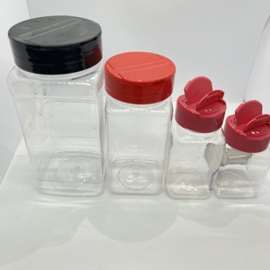100/120 ml <strong>Kitchen</strong> Plastic Salt and Pepper <strong>Container</strong>, Square Seasoning Plastic Bottles/<strong>Herbs</strong> Storage Plastic Jar - Product Image 6