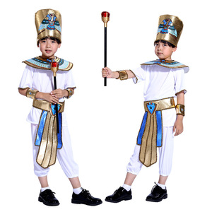 Fancy Carnival Party Egyptian King Dress up Halloween Kids Prince Cospaly Outfit Disfraz de Faraón egipcio - Product Image 1