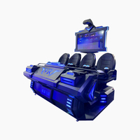 Produits de parc d'attractions Réalité virtuelle Mouvement 3D 4D 9D Cinéma 4 places Arcade VR Machine de jeu simulée