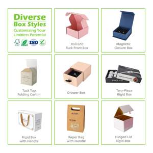 Scatola Regalo di Lusso Riciclabile in Cartone Dorato, Confezione Personalizzata con Logo, Espositore Rigido Autoerigente <span class=keywords><strong>per</strong></span> Crema Viso, Smalto <span class=keywords><strong>per</strong></span> <span class=keywords><strong>Unghie</strong></span>, Olio - Product Image 5