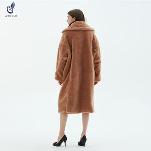 Nouveau <span class=keywords><strong>manteau</strong></span> de fourrure chaud et doux pour <span class=keywords><strong>femme</strong></span>, Teddy bear en laine d'agneau, à la mode, automne et hiver - Product Image 5