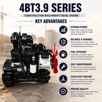 Motor Diésel Turbo CUMS DCEC 4BTA3.9-C125 de 93kW y 2200 RPM, Alto Torque, Potencia Industrial para Maquinaria de Construcción y Excavadoras