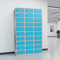 Armoires de rangement en métal multi-portes Armoires en métal pour salle de sport/maison/bureau industriel