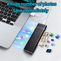 SSD Eksternal 1TB Kecepatan Tinggi USB 3.2 Gen 2 Portable Solid State Drive 520MB/s untuk Laptop PC Gaming