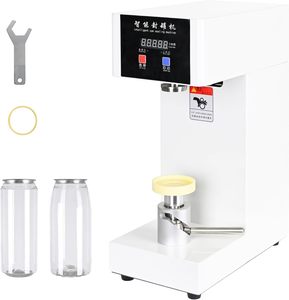 Machine de scellage automatique électrique pour canettes en PET et en aluminium avec un diamètre de scellage de 55 mm pour les canettes de soda, de bière et de jus de 250 à 650 ml - Product Image 1