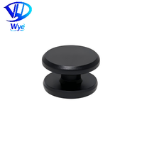 SNIPPIN Rivet à tête cylindrique plate en acier oxydé noir, 3 mm x 3, sans rainure, sans denture, grade A2-70