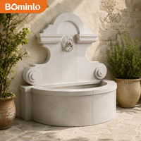 Fontaine commerciale en marbre sculpté à la main, design moderne, résistante à l'eau, durable, pour intérieur/extérieur, décoration d'hôtel