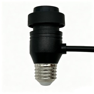 E27 To E26 Light Bulb Socket <b>Adapter</b> Plug In AC Converter For LED Lighting With PVC Cable And Waterproof <b>Switch</b> - Product Image 2
