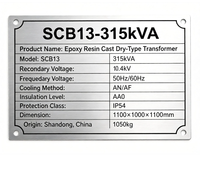 Transformateur de distribution de type sec en résine époxy SCB13 315 kVA 10 kV/0,4 kV