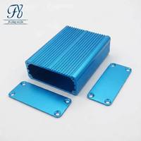 Boîtier en aluminium extrudé ultra-mince 46*19mm, plaque murale anodisée de longueur personnalisée pour lecteur de carte intelligente de contrôle d'accès RFID