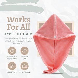 Personalized Eco-Friendly Durable Super Absorbent Fast Dry Soft Magic Turban Twist Hair Wrap <b>Microfiber</b> Women Drying Hair <b>Towel</b> - Product Image 3