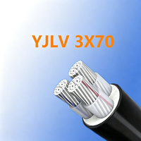 Câble d'alimentation YJLV, conducteur en aluminium, isolation XLPE, gaine en PVC, câble d'alimentation souterrain, usine